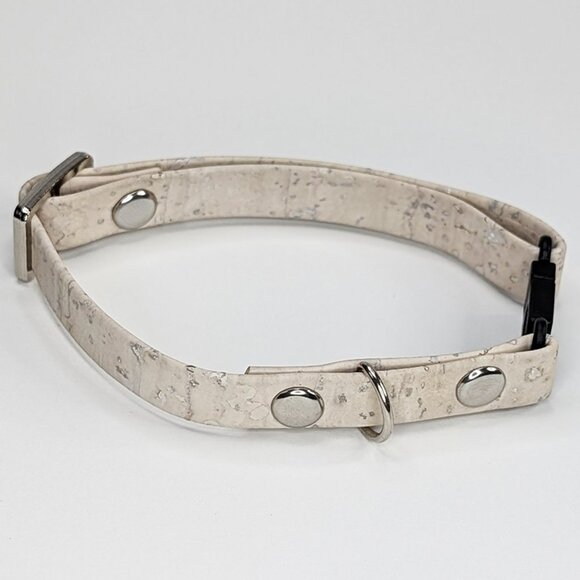 Cork Breakaway Cat Collar in White - Picture 1 of 5